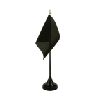 Schwarze Tischflagge 10 x 15 cm