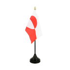 Grönland Tischflagge 10 x 15 cm