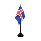 Islande Mini drapeau de table 10 x 15 cm