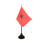 Maroc Mini drapeau de table 10 x 15 cm