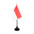 Monaco Mini drapeau de table 10 x 15 cm