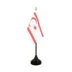 North Cyprus Table Flag 4x6"