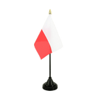 Pologne Mini drapeau de table 10 x 15 cm