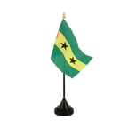 Sao Tome & Principe Tischflagge 10 x 15 cm