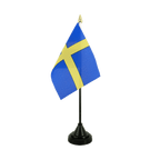 Suède Mini drapeau de table 10 x 15 cm