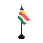 Seychelles Mini drapeau de table 10 x 15 cm