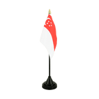 Singapour Mini drapeau de table 10 x 15 cm