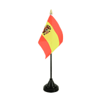 Spanien mit Wappen Tischflagge 10 x 15 cm