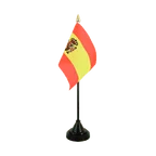 Spain with crest Table Flag 4x6"