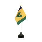 St. Vincent und die Grenadinen Tischflagge 10 x 15 cm