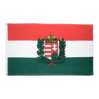 Hongrie avec Blason Drapeau 90 x 150 cm