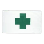 Grünes Kreuz Flagge 60 x 90 cm