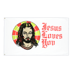 Jesus Loves You - Flagge 60 x 90 cm