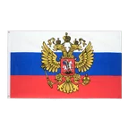 Drapeau Russie avec blason 60 x 90 cm