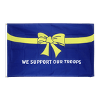 USA Etats-Unis We support our troops Drapeau 60 x 90 cm