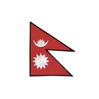 Nepal Aufnäher 6 x 8 cm