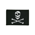 Pirat Skull and Bones Aufnäher 6 x 8 cm