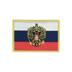 Russland mit Wappen Aufnäher 6 x 8 cm