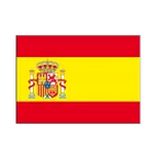Autocollant drapeau Espagne 7 x 10 cm, 5 pcs
