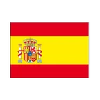 Spain with crest Flag Sticker 3x4", 5 pcs