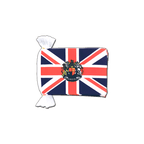Fahnenkette Großbritannien mit Wappen - 15 x 22 cm