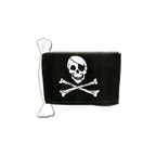 Pirat Skull and Bones Fahnenkette 15 x 22 cm
