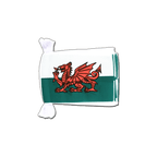 Pays de Galles Guirlande fanion 15 x 22 cm