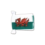 Wales Fahnenkette 15 x 22 cm