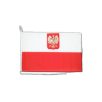 Pologne avec aigle Drapeau pour bateau 30 x 40 cm
