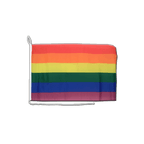 Rainbow Boat Flag 12x16"