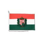 Hongrie avec Blason - Drapeau pour bateau 30 x 40 cm