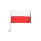 Drapeau pour voiture Pologne 30 x 40 cm