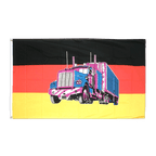 Allemagne avec Camion - Drapeau 90 x 150 cm