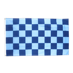 Kariert Blau-Blau - Flagge 90 x 150 cm
