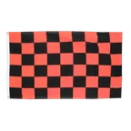 Kariert Schwarz-Rot Flagge 90 x 150 cm