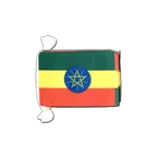 Guirlande fanion Éthiopie avec étoile 15 x 22 cm