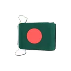 Guirlande fanion Bangladesh 15 x 22 cm