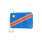 République démocratique du Congo Guirlande fanion 15 x 22 cm