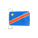 Demokratische Republik Kongo Fahnenkette 15 x 22 cm