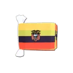 Guirlande fanion Équateur 15 x 22 cm