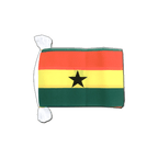 Ghana Fahnenkette 15 x 22 cm