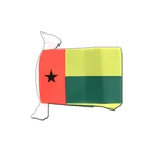 Guinea Bissau Fahnenkette 15 x 22 cm