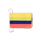 Guirlande fanion Colombie 15 x 22 cm
