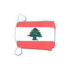 Libanon Fahnenkette 15 x 22 cm