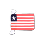 Liberia Fahnenkette 15 x 22 cm