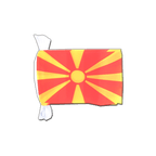 Mazedonien Fahnenkette 15 x 22 cm