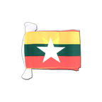 Birmanie Guirlande fanion 15 x 22 cm