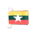 Myanmar Fahnenkette 15 x 22 cm