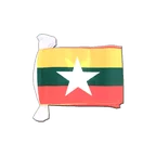 Myanmar new Flag Bunting 6x9", 9 m