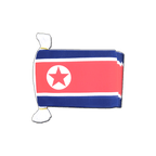 Corée du Nord Guirlande fanion 15 x 22 cm